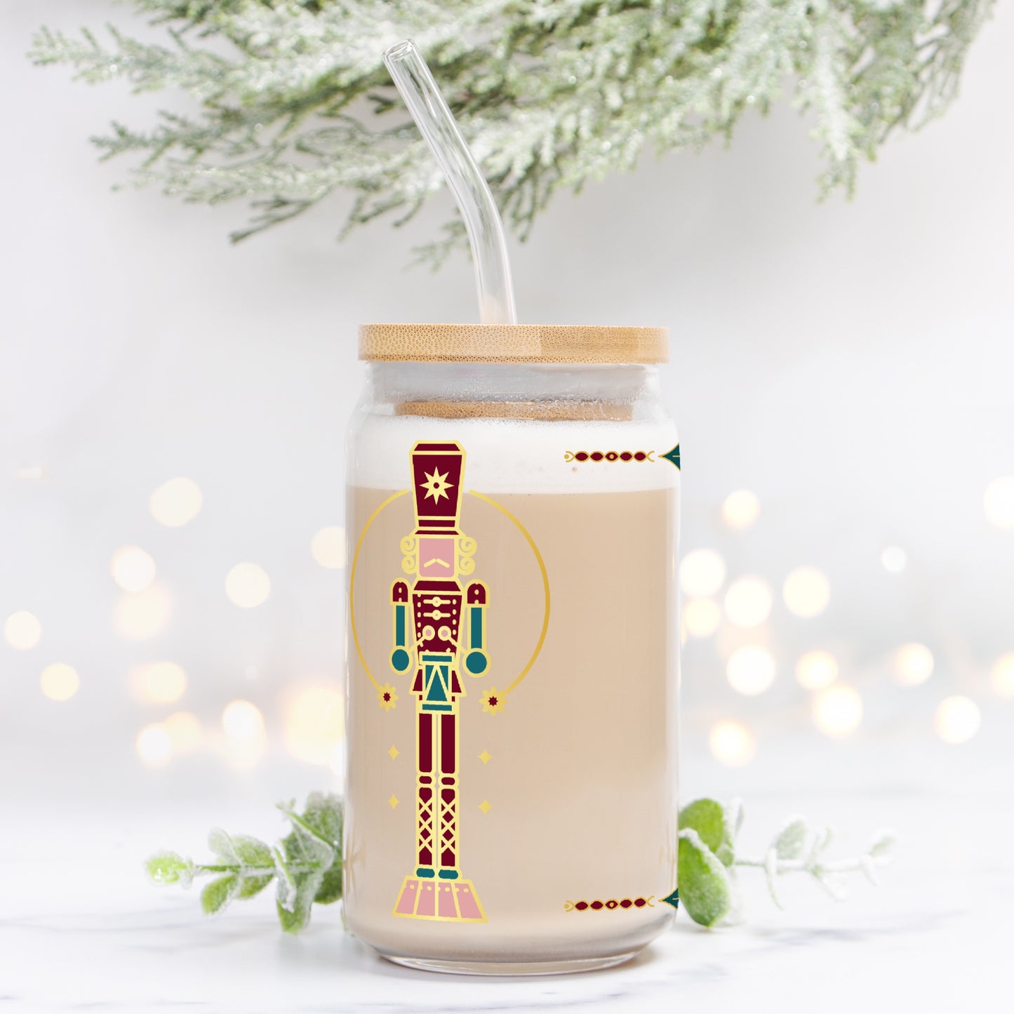 Nutcracker Glass Can 16oz