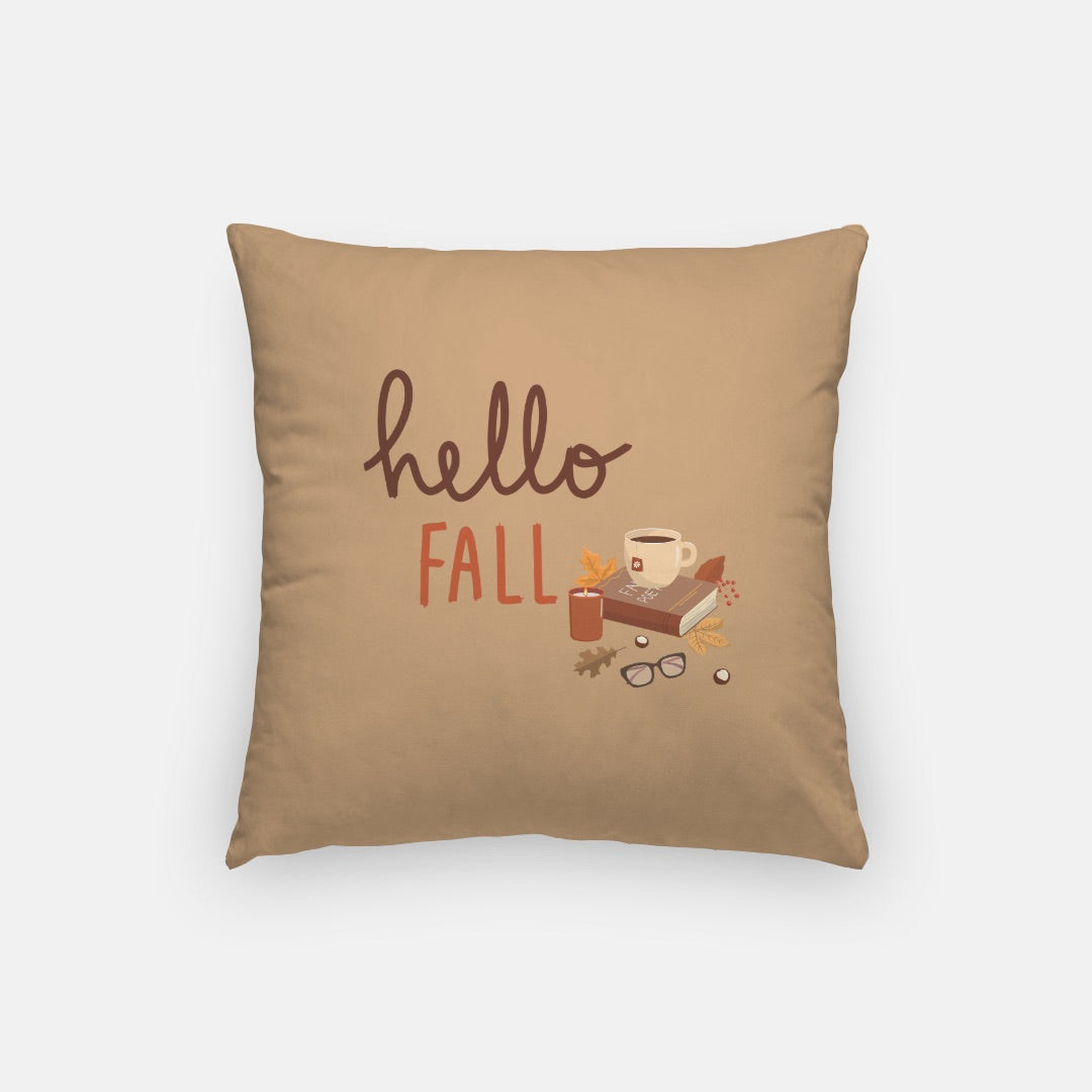 Hello Fall Artisan Pillow Case 16 Inch