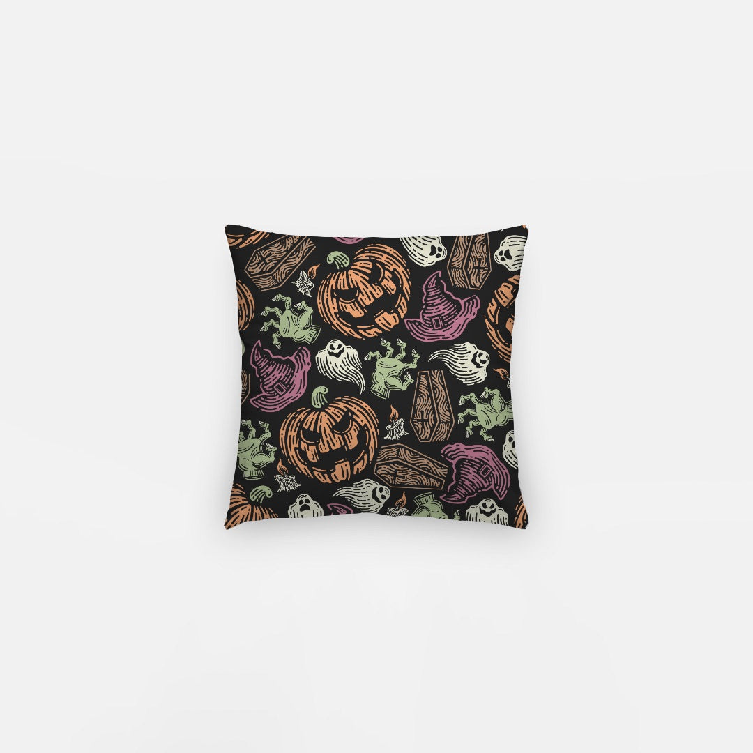 Evil Pumpkins Artisan Pillow Case 10 Inch