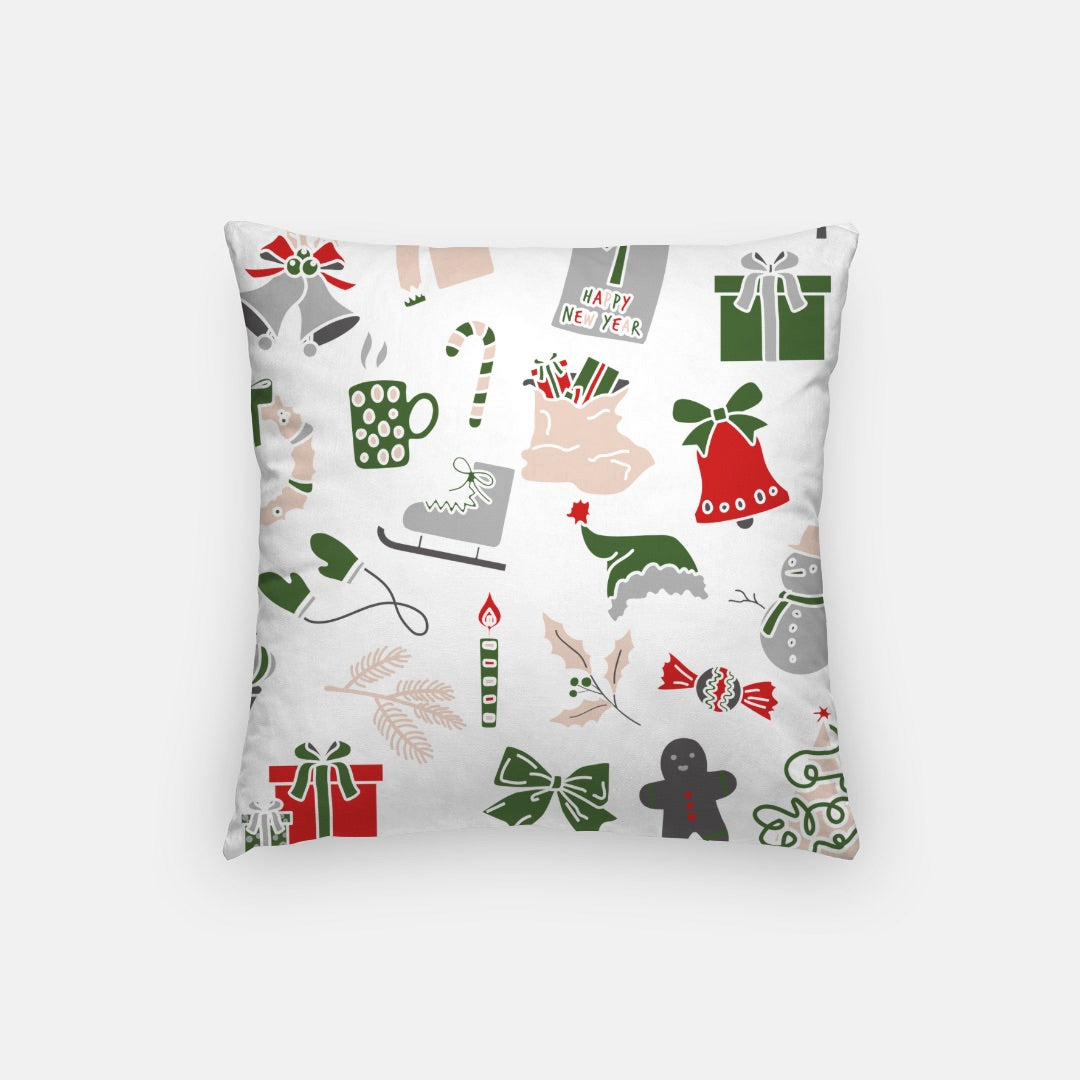 Red Merry Christmas #4 Artisan Pillow Case 16 Inch