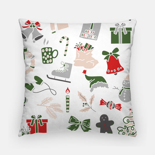 Red Merry Christmas #4 Artisan Pillow Case 20 Inch