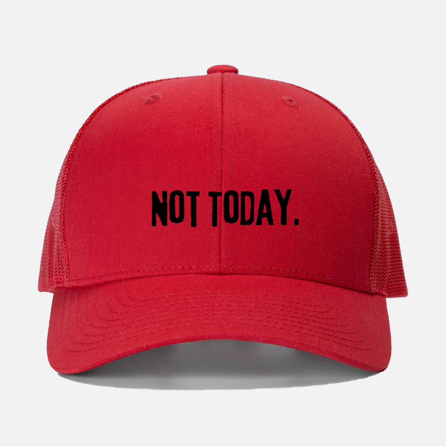 Black Not Today Retro Trucker Hat