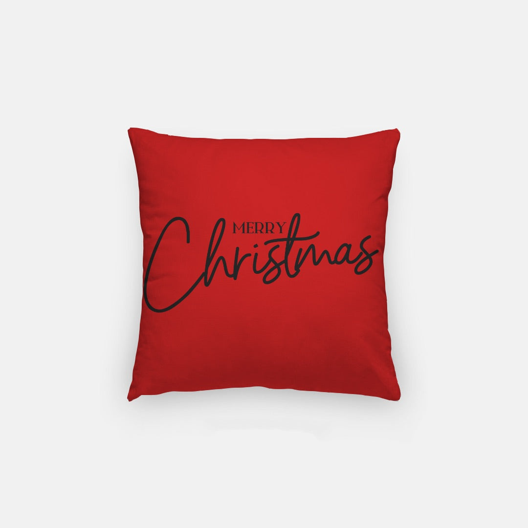 Red Merry Christmas #1 Artisan Pillow Case 14 Inch