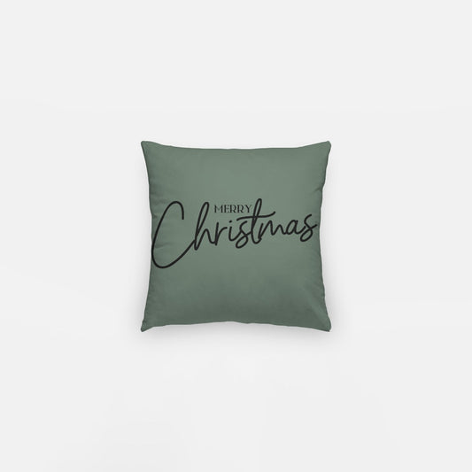 Green Merry Christmas #1 Artisan Pillow Case 10 Inch