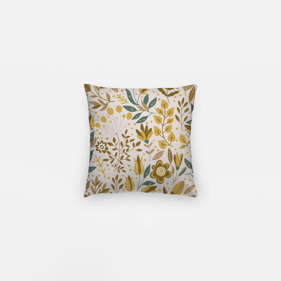 Yellow Leaves Artisan Pillow Case 10 Inch