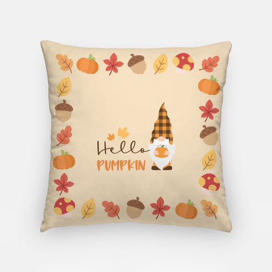 Hello Pumpkin Artisan Pillow Case 18 Inch