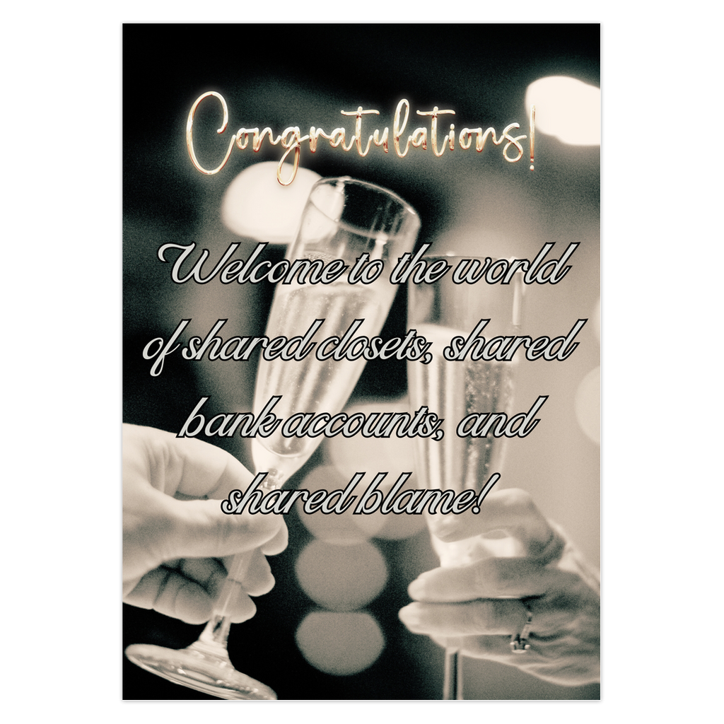 Congrats Shared Wedding Card