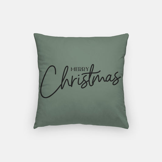 Green Merry Christmas #1 Artisan Pillow Case 16 Inch