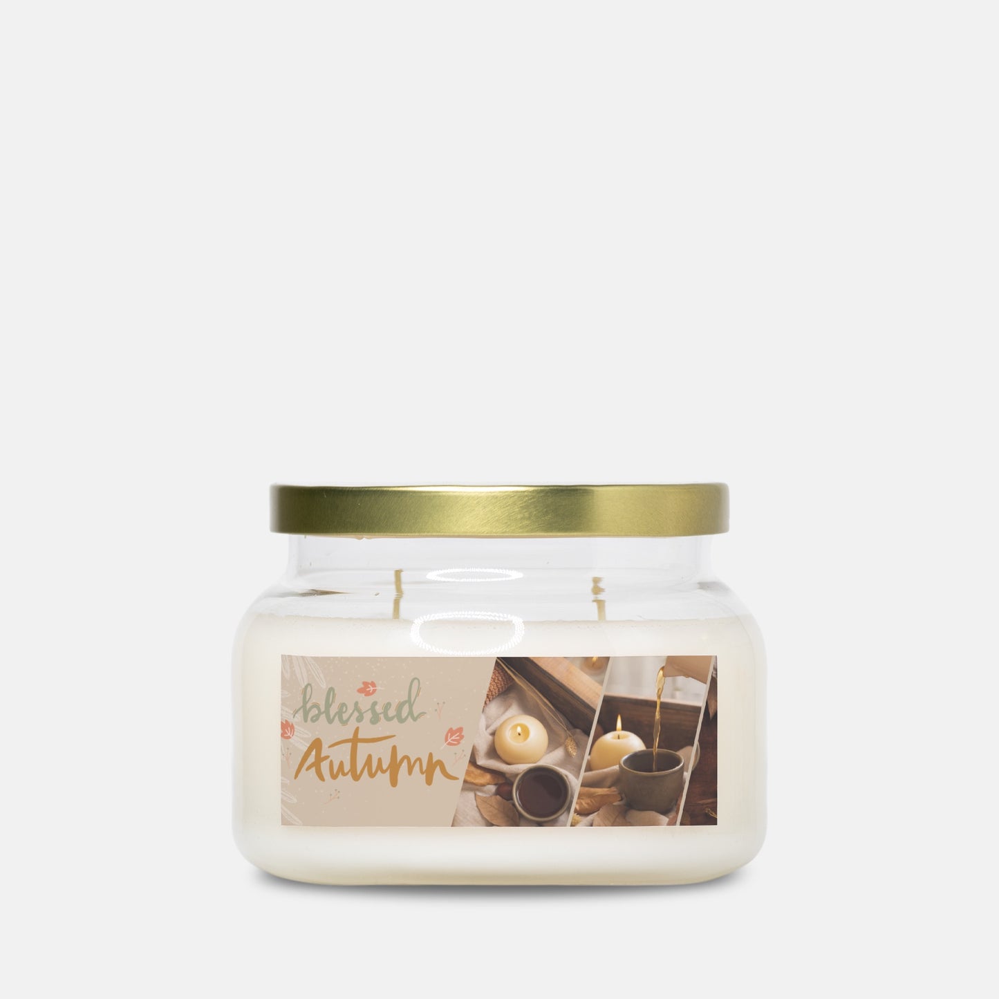 Autumn Candle Apothecary Jar Double Wick