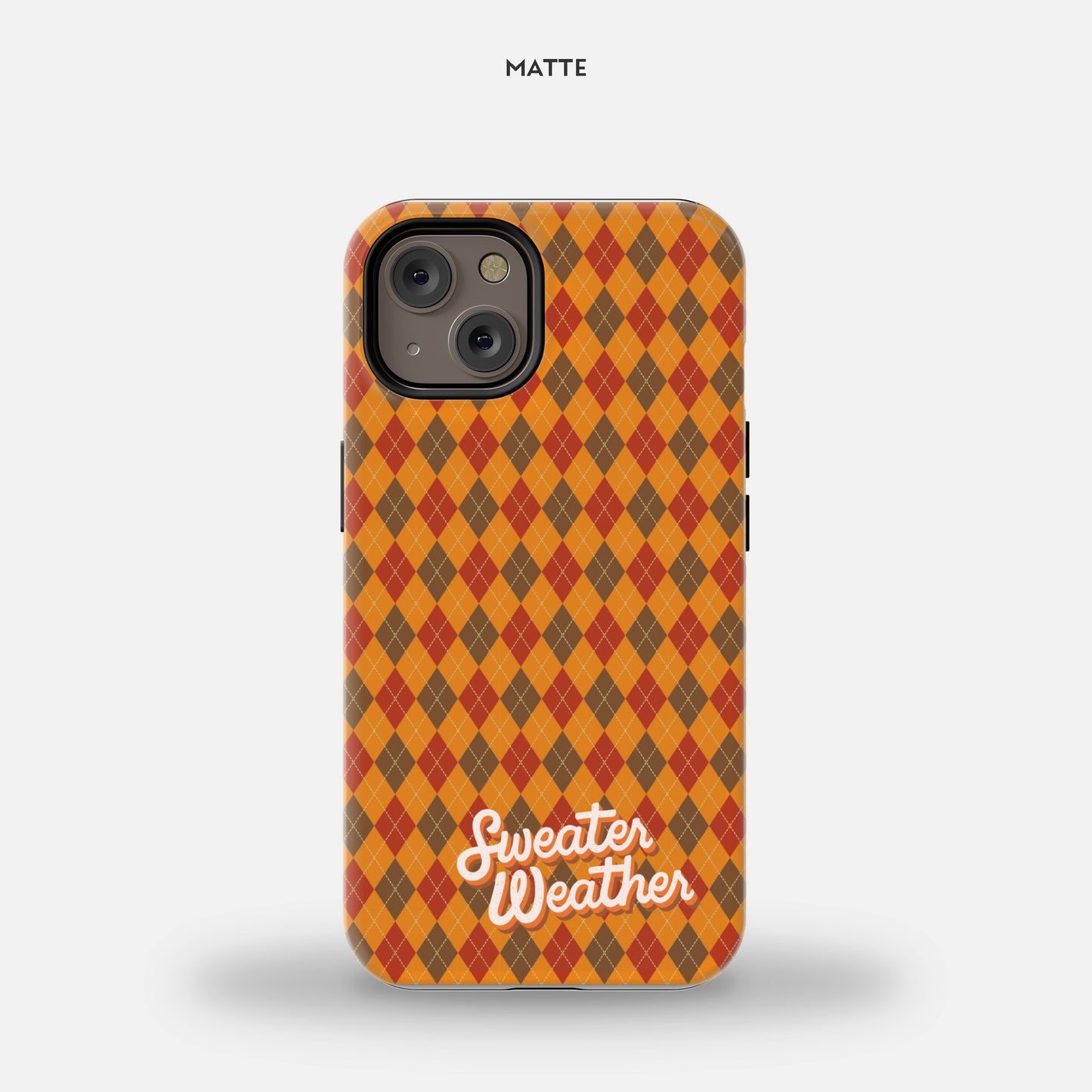 Sweater Weather Argyle iPhone 14 MagSafe Tough Case