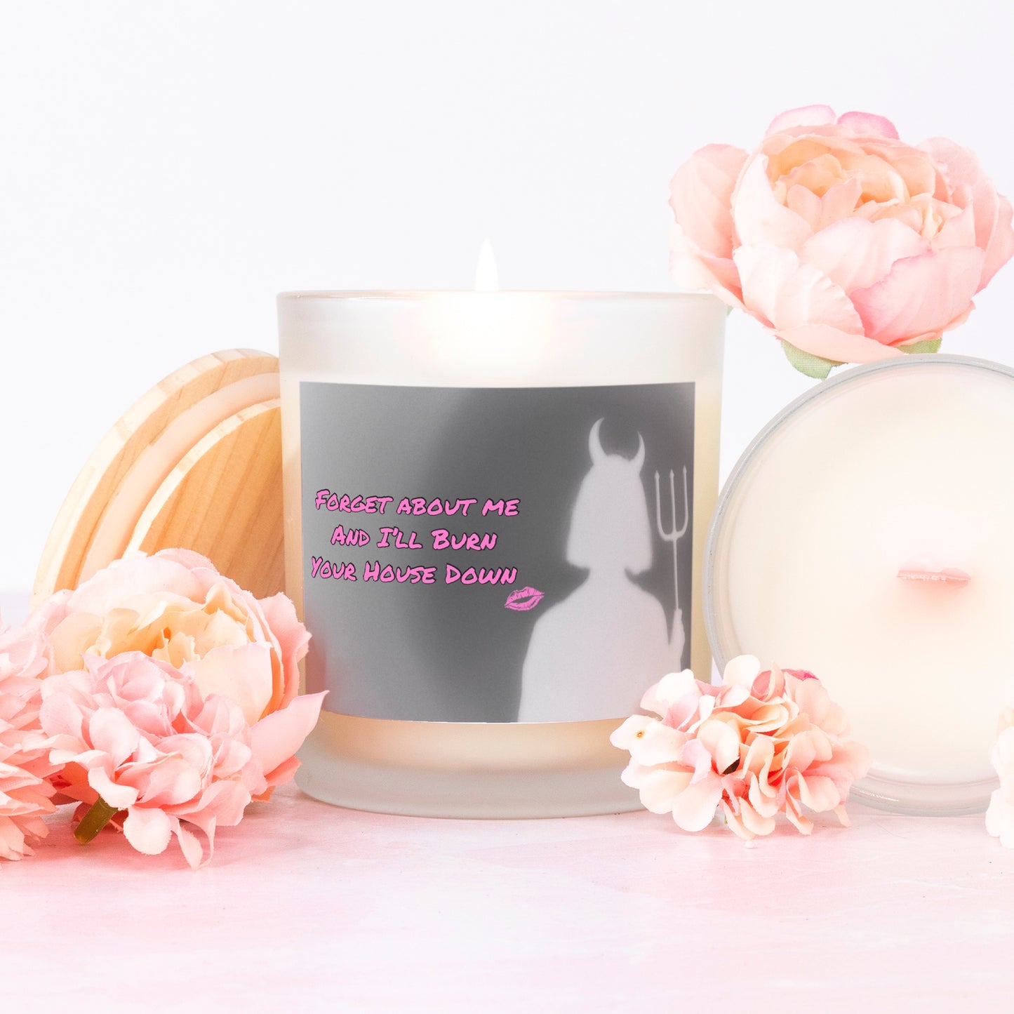 Limited Edition 9oz Pink Wick Forget Me Not Candle