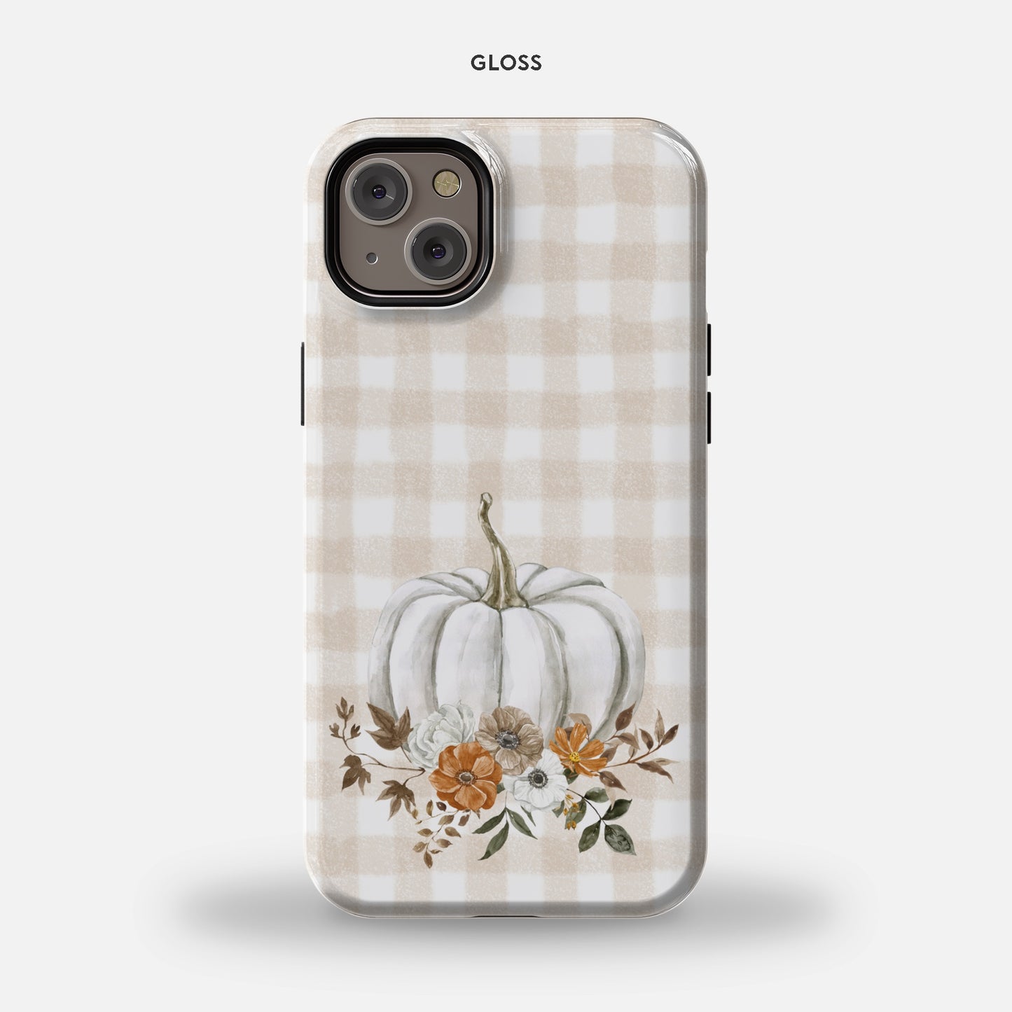 White Pumpkin iPhone 14 Plus MagSafe Tough Case