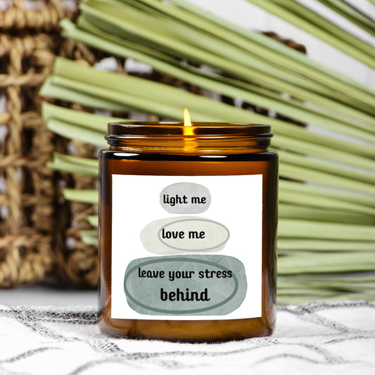 Light Me Candle Amber Jar 9oz