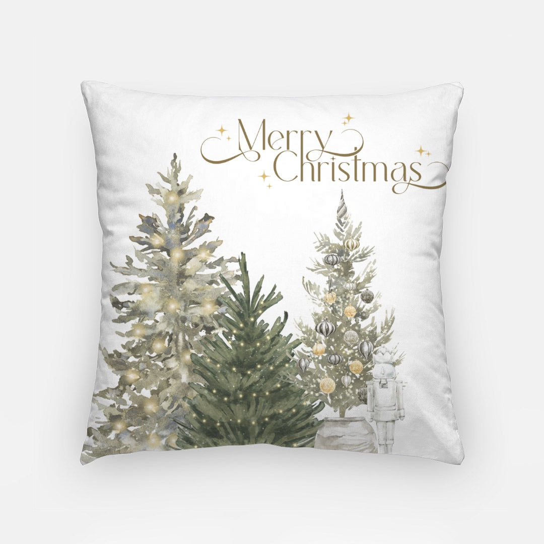 Green Merry Christmas #2 Artisan Pillow Case 18 Inch