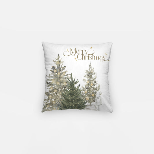 Green Merry Christmas #2 Artisan Pillow Case 12 Inch