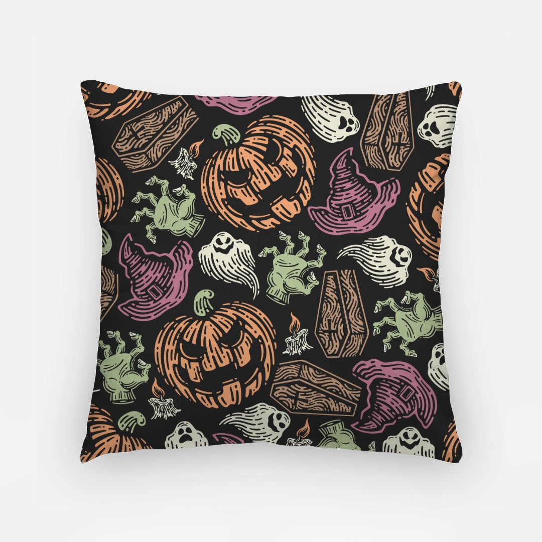 Evil Pumpkins Artisan Pillow Case 18 Inch