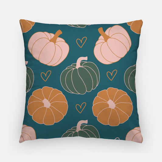 Green Pumpkins Artisan Pillow Case 20 Inch