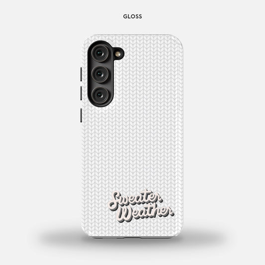 sweater Weather Wht Samsung Galaxy S23 Plus Tough Case