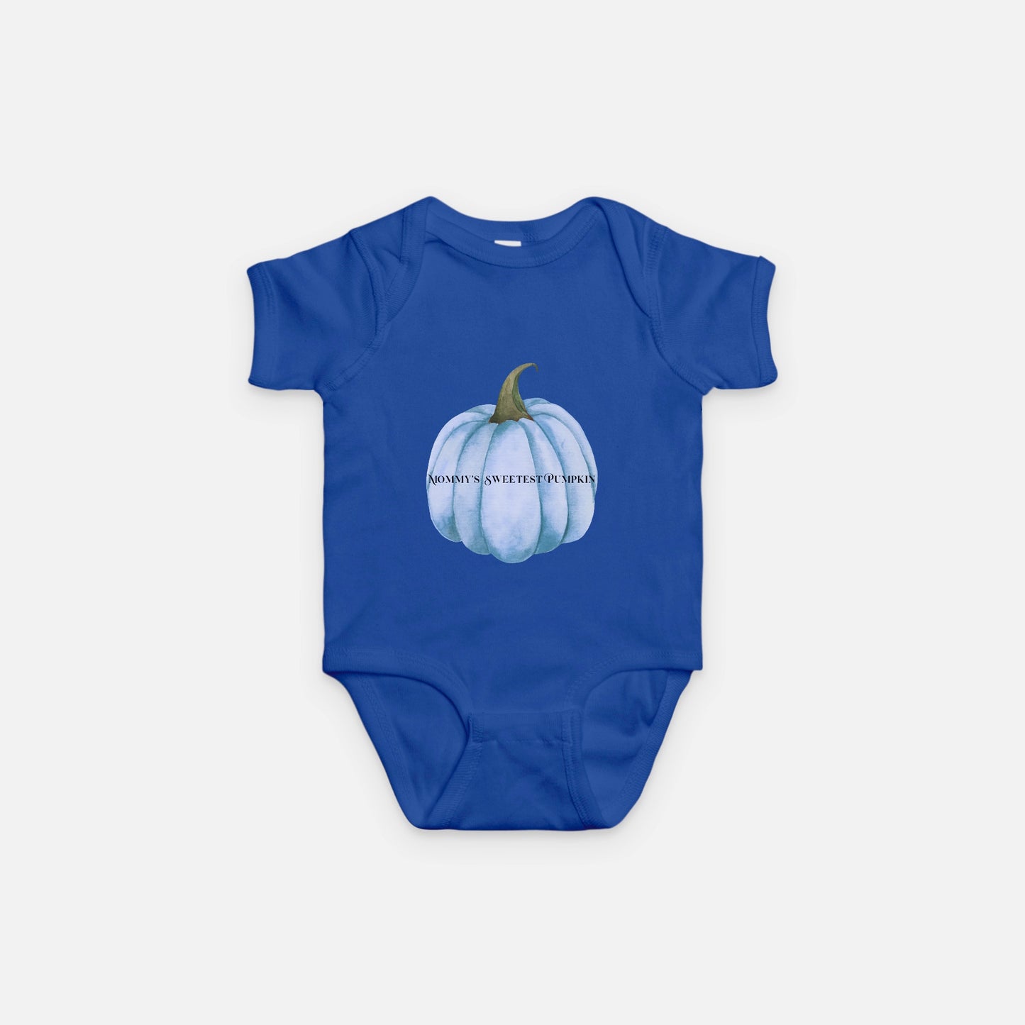 Mommy’s Pumpkin Blue Baby One Piece Rabbit Skins