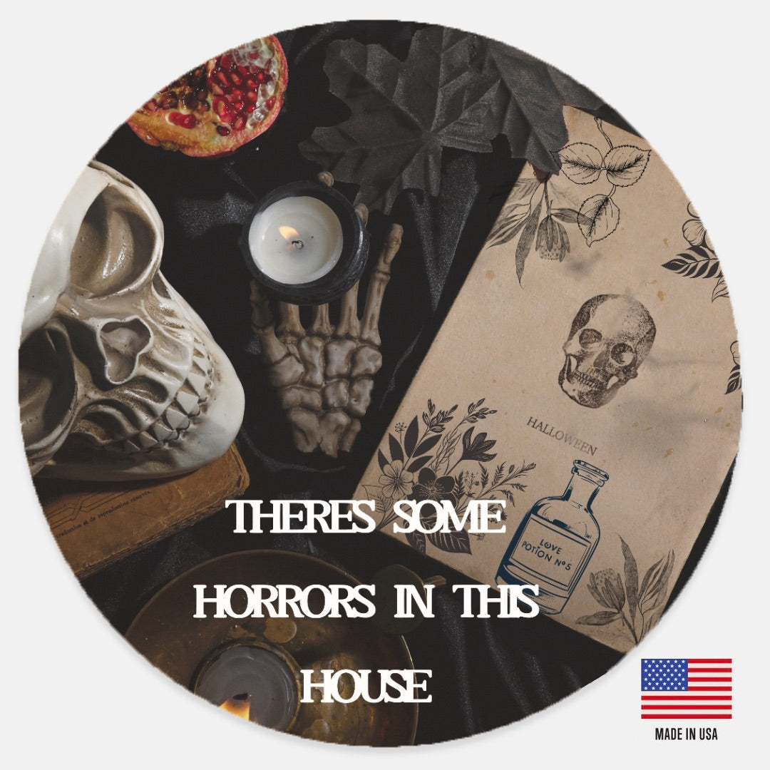 Horror House Wood Sign 12" (Round)