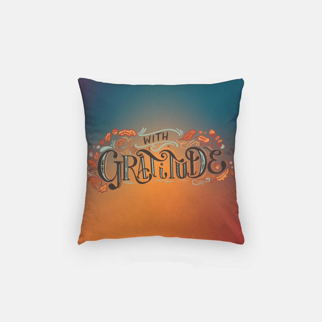 Gratitude Artisan Pillow Case 14 Inch