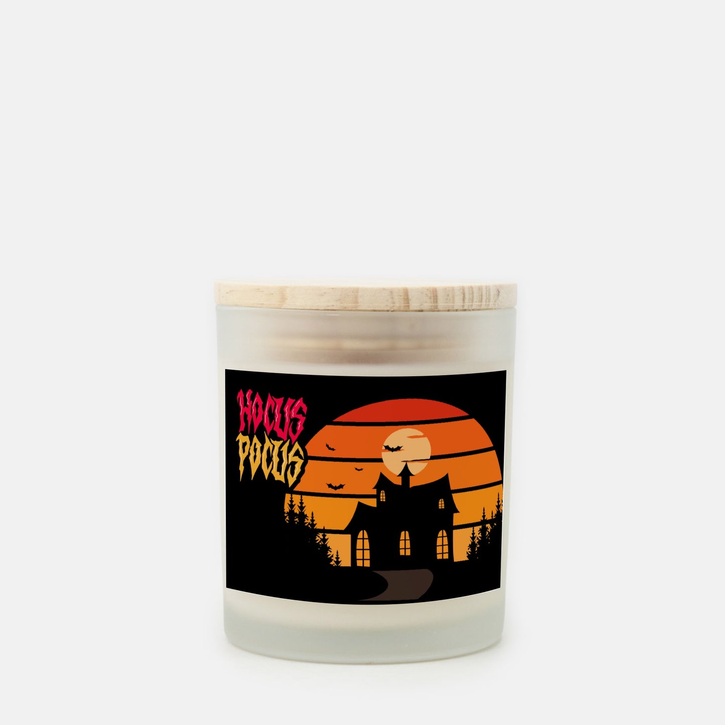 Hocus Pocus Frosted Glass Candle 11oz