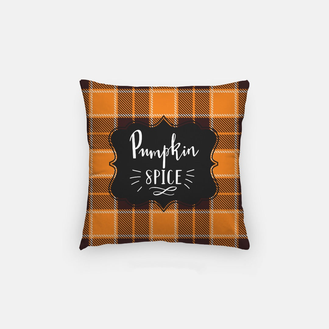 Pumpkin Spice Artisan Pillow Case 14 Inch