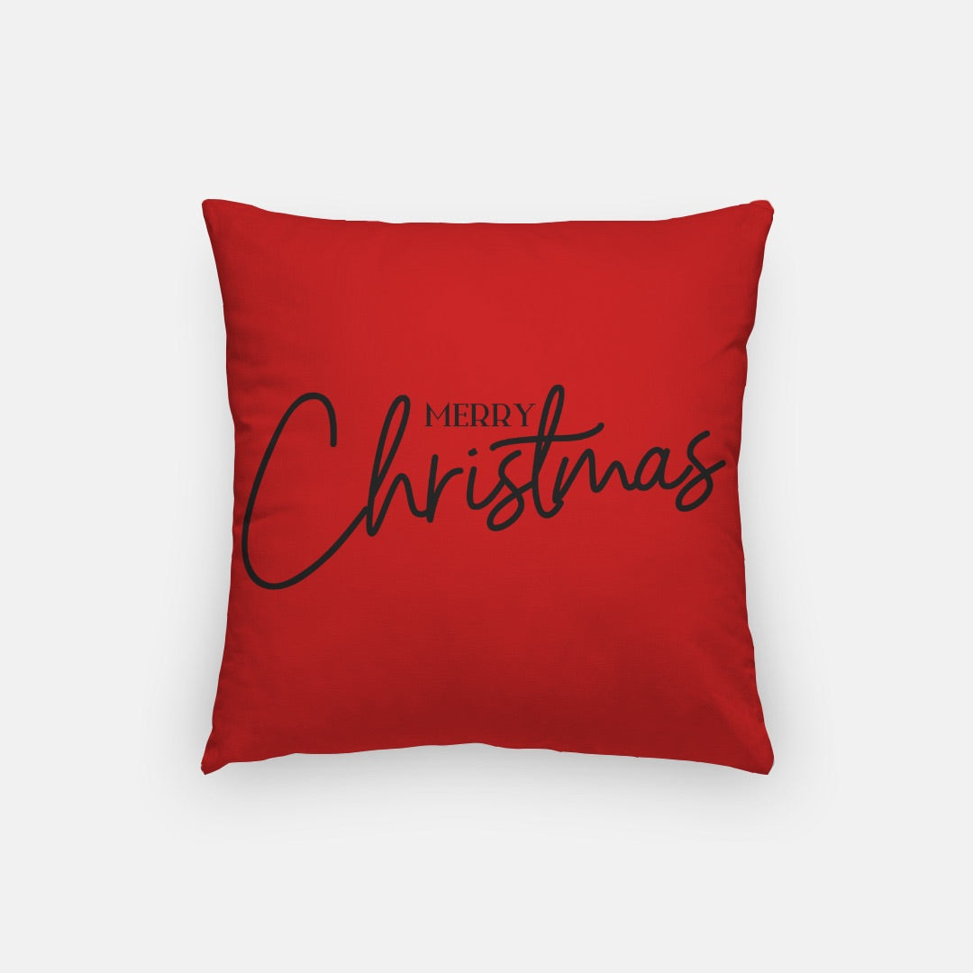 Red Merry Christmas #1 Artisan Pillow Case 16 Inch