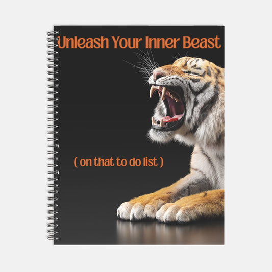 Inner Beast Planner Hardcover Spiral 8.5 x 11