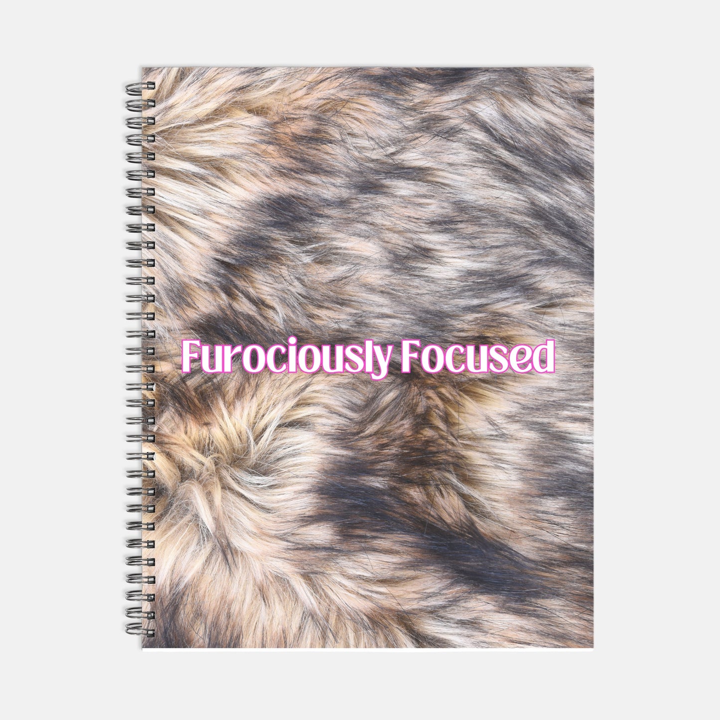 Furociously Focused Planner Hardcover Spiral 8.5 x 11