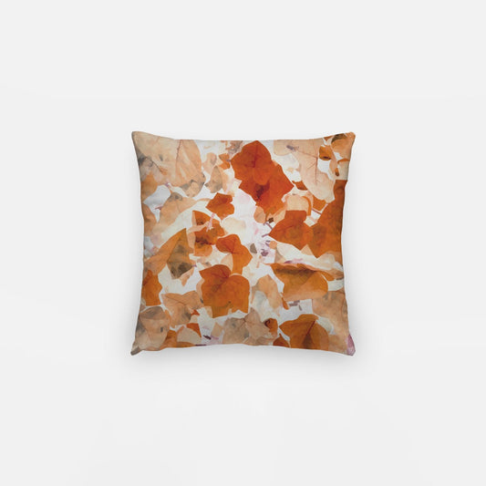 Orange Leaves Artisan Pillow Case 12 Inch