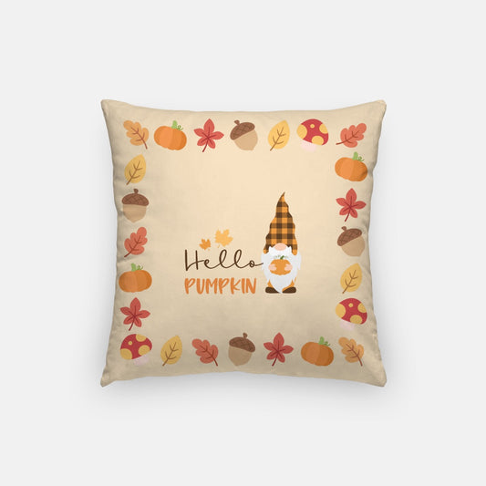 Hello Pumpkin Artisan Pillow Case 16 Inch