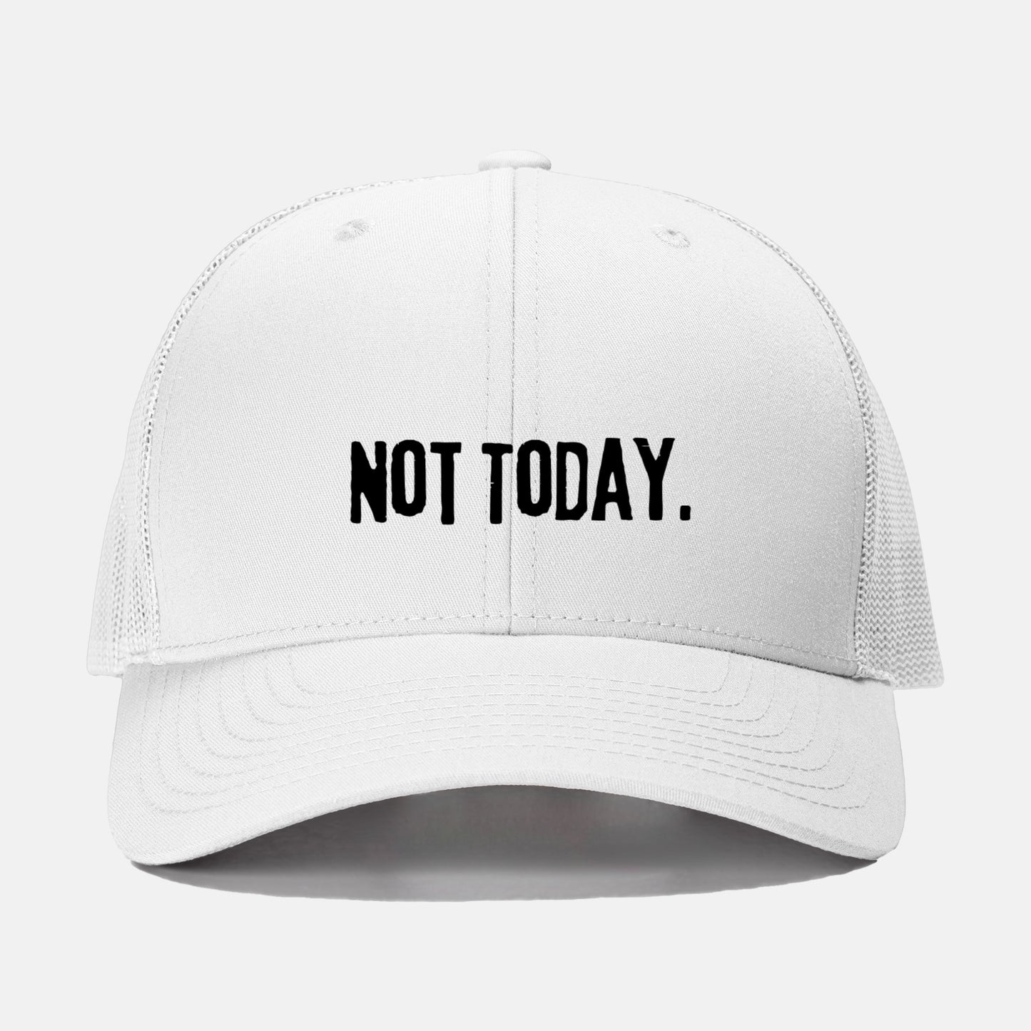 Black Not Today Retro Trucker Hat