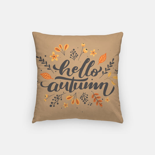 Hello Autumn Artisan Pillow Case 16 Inch