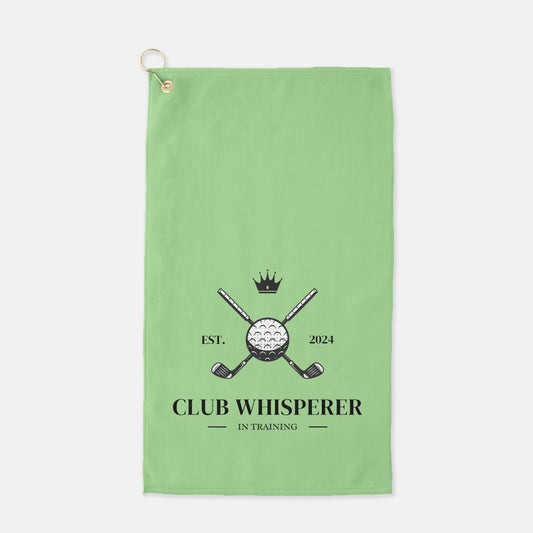 Club Whisperer Green Golf Towel