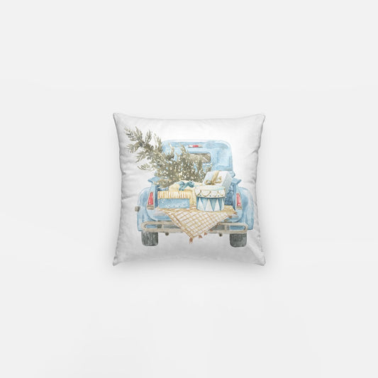 Blue Merry Christmas #2 Artisan Pillow Case 10 Inch