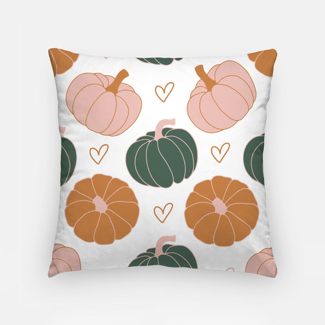 Orange Pumpkins Artisan Pillow Case 18 Inch