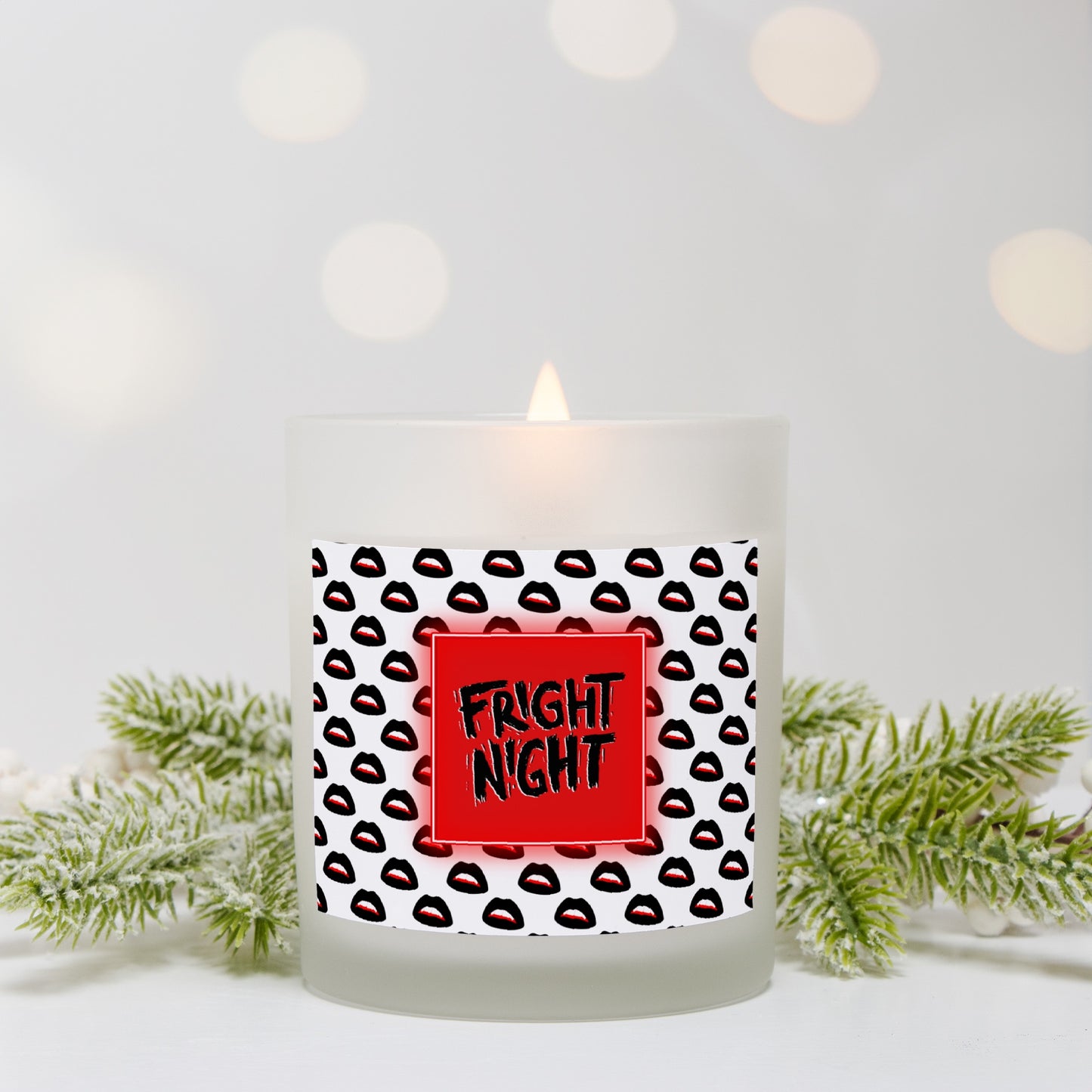 Fright Night Frosted Glass Candle 11oz