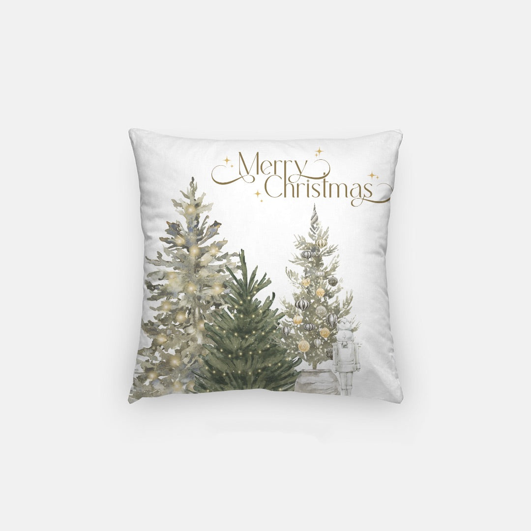 Green Merry Christmas #2 Artisan Pillow Case 14 Inch