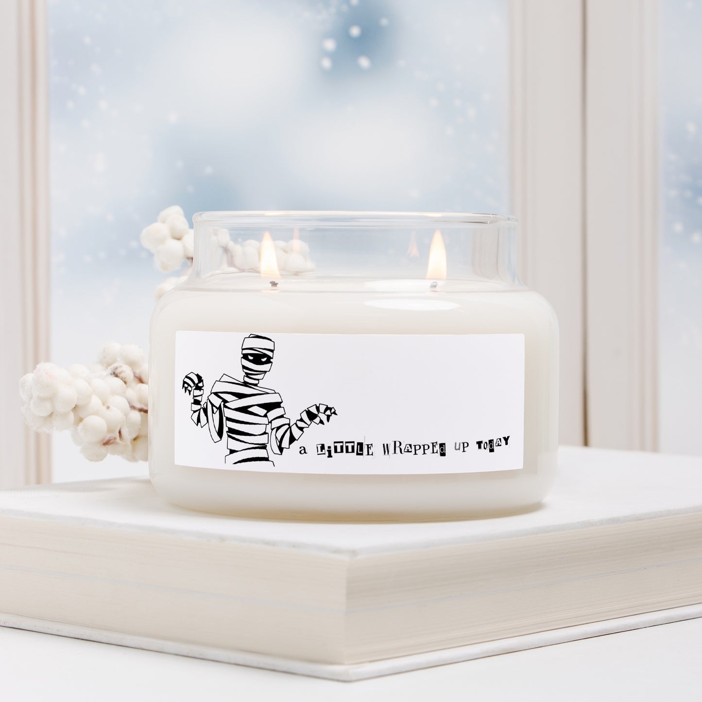 Wrapped Up Apothecary Jar Double Wick Candle