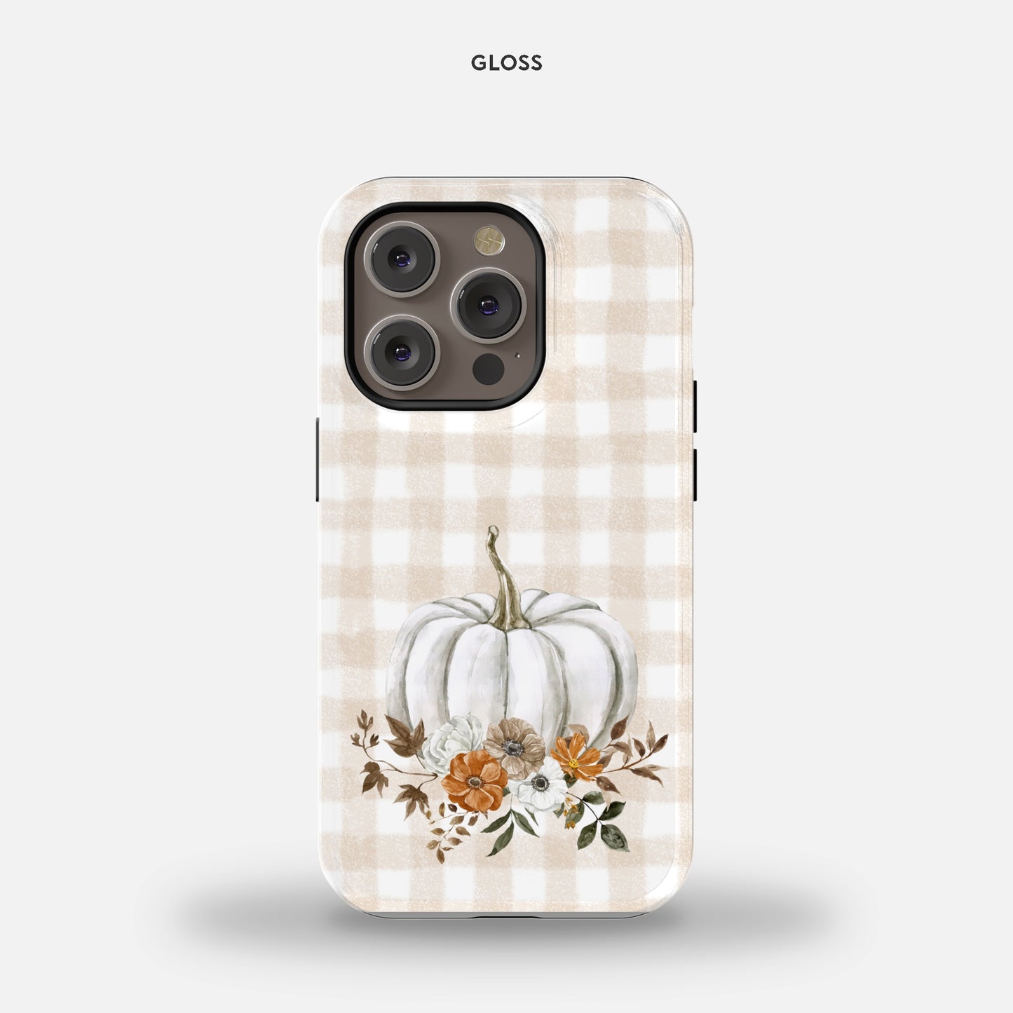 White Pumpkin iPhone 14 Pro Tough Case