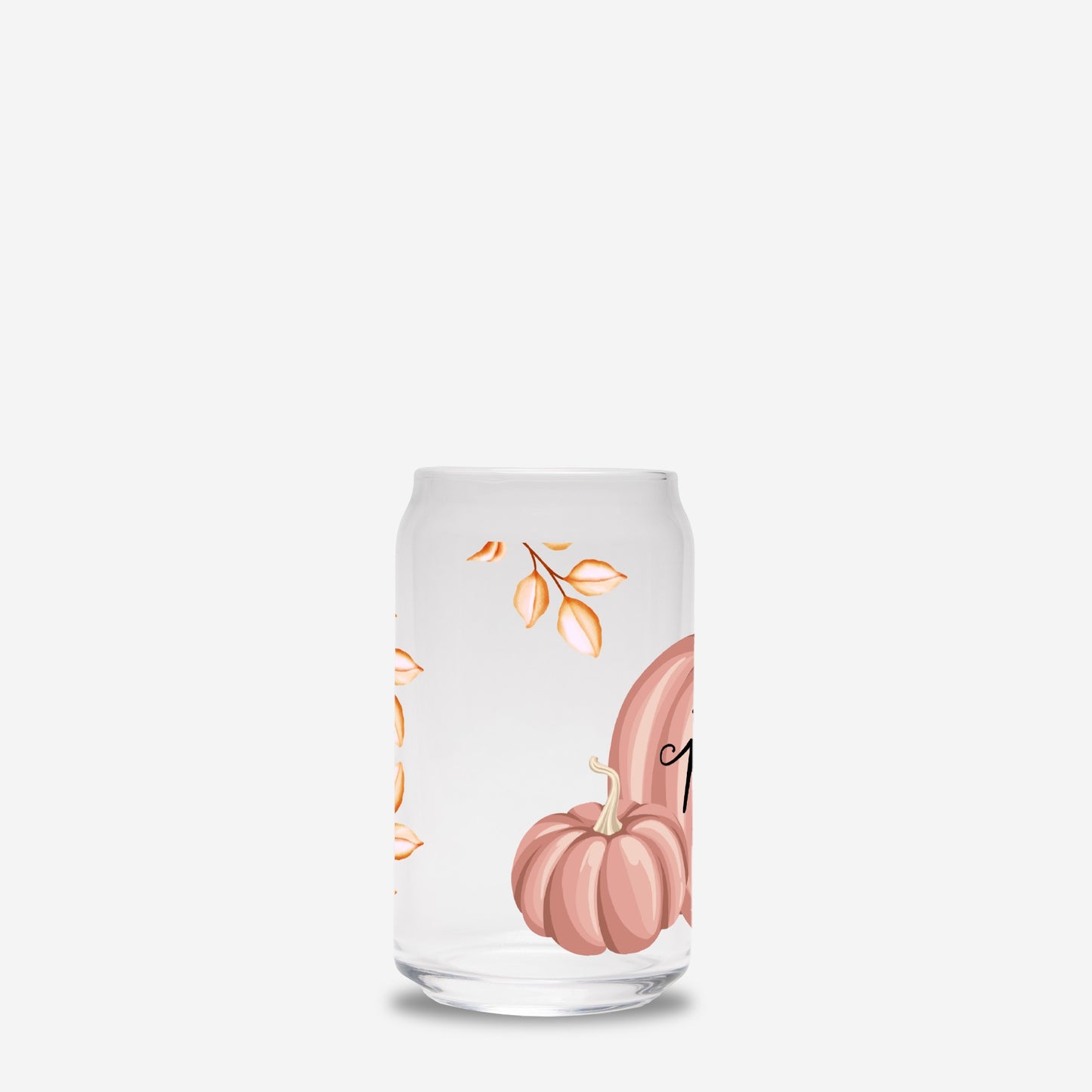 Pumpkin Princess Glass Can 16oz