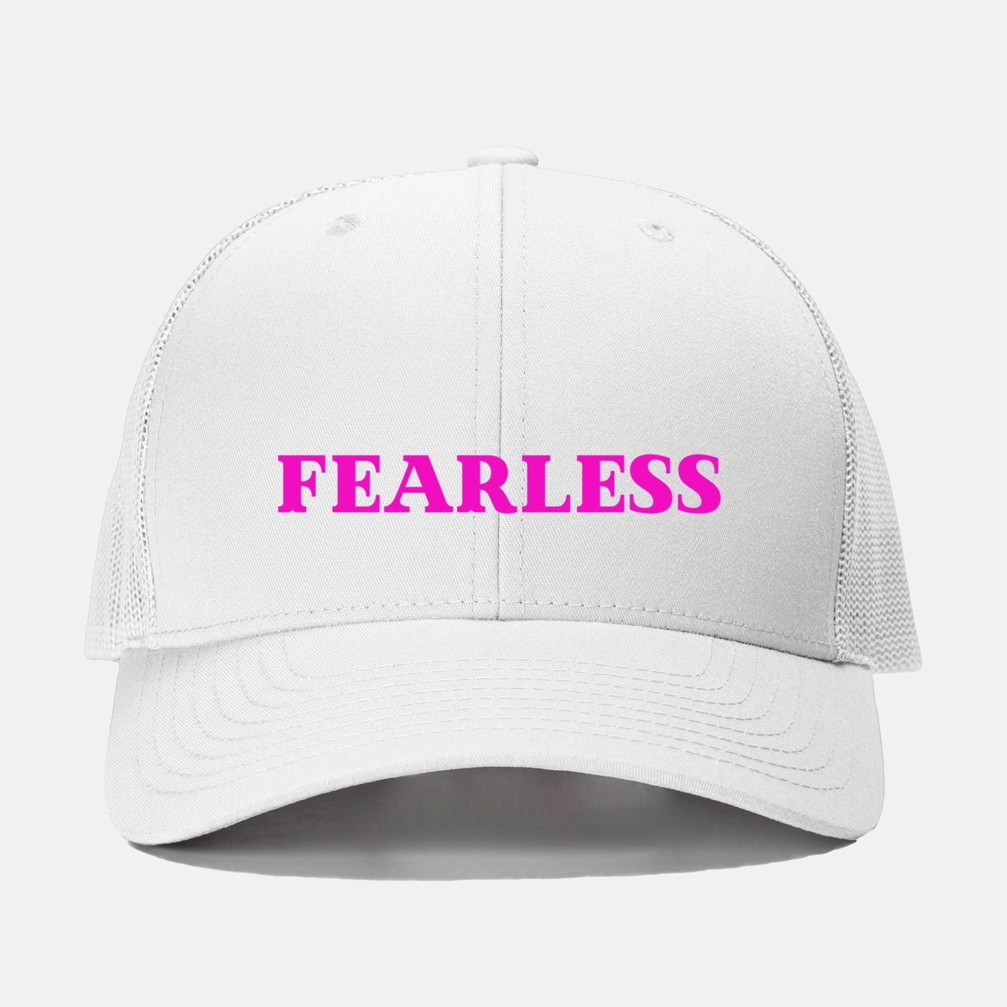 Pink Fearless Retro Trucker Hat