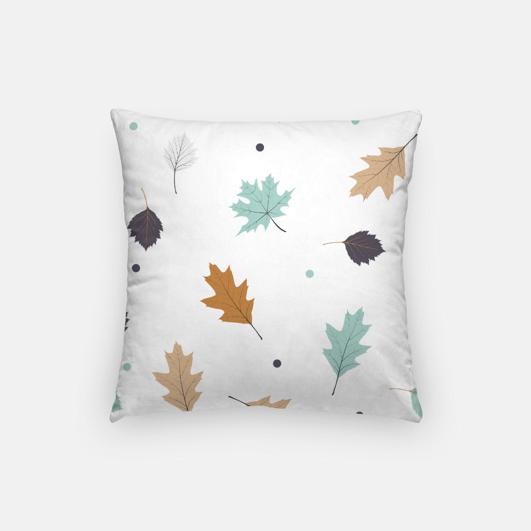 Blue Leaf Artisan Pillow Case 16 Inch