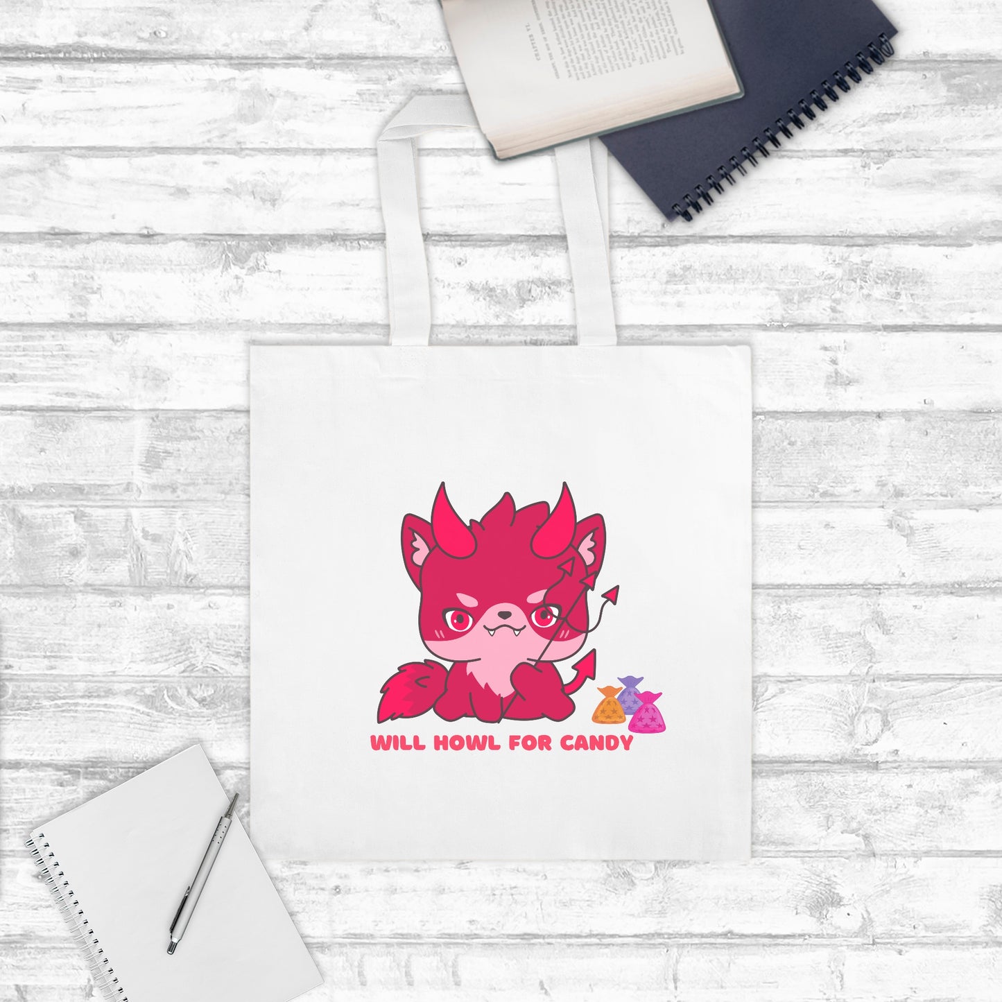 Howl For Candy Tote Bag