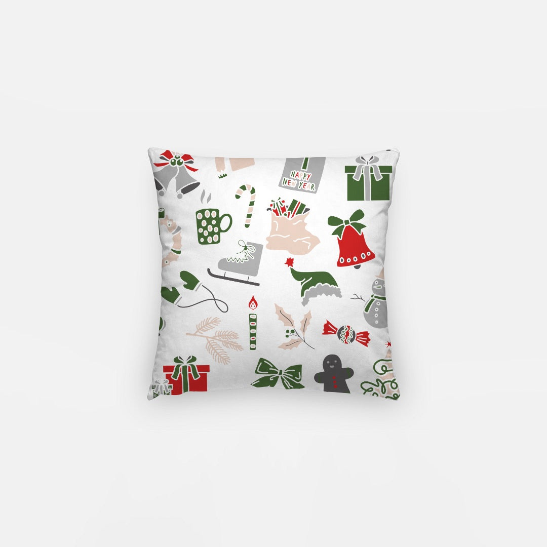 Red Merry Christmas #4 Artisan Pillow Case 12 Inch