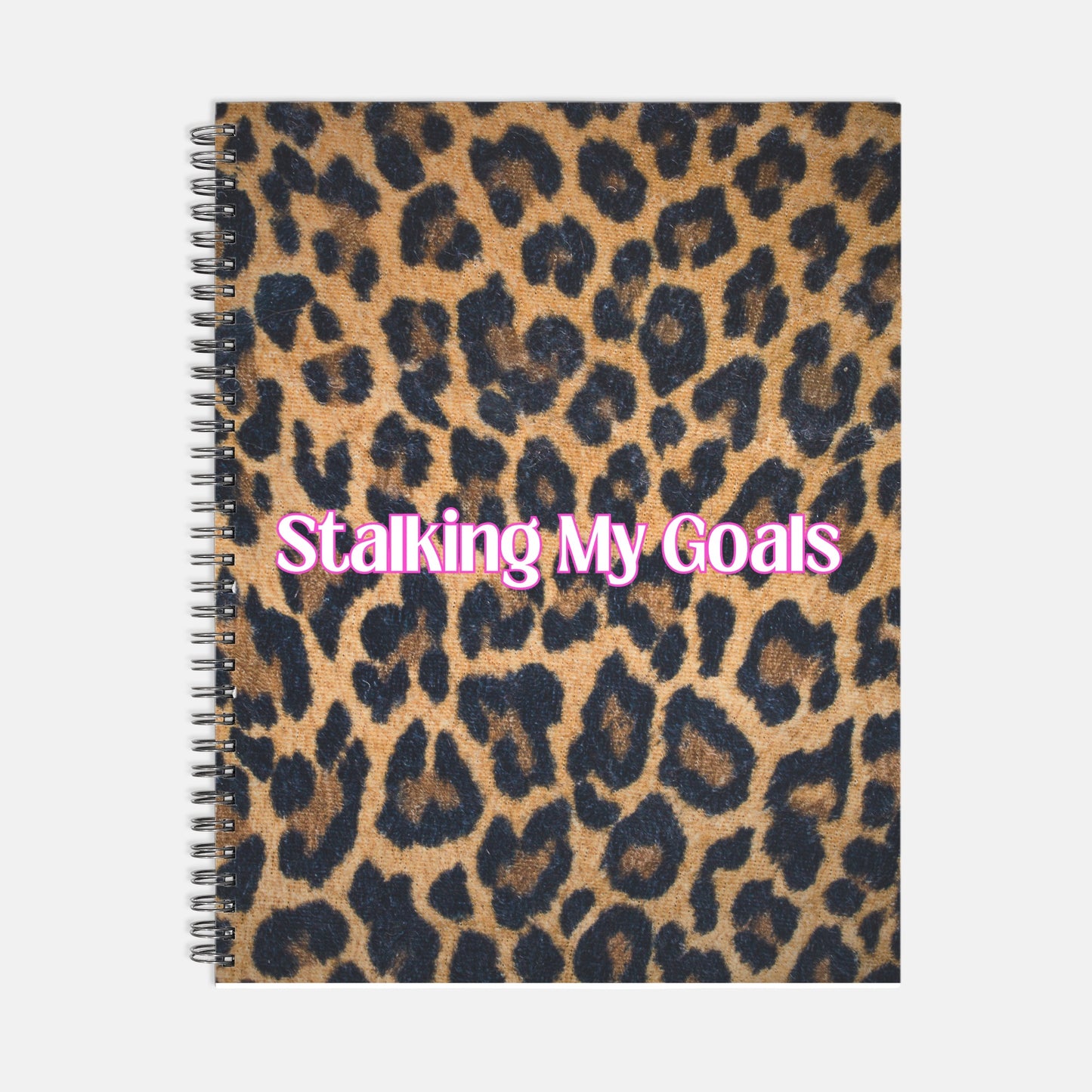 Stalking My Goals Planner Hardcover Spiral 8.5 x 11