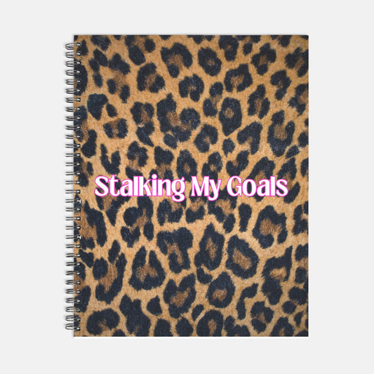 Stalking My Goals Planner Hardcover Spiral 8.5 x 11