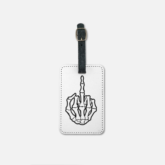 F Feelings Catch Flights Luggage Tag w/Buckle