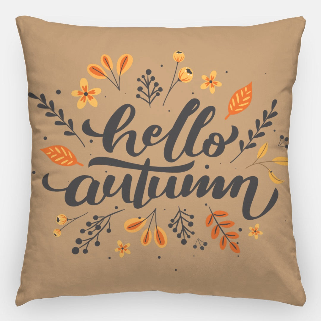 Hello Autumn Artisan Pillow Case 24 Inch